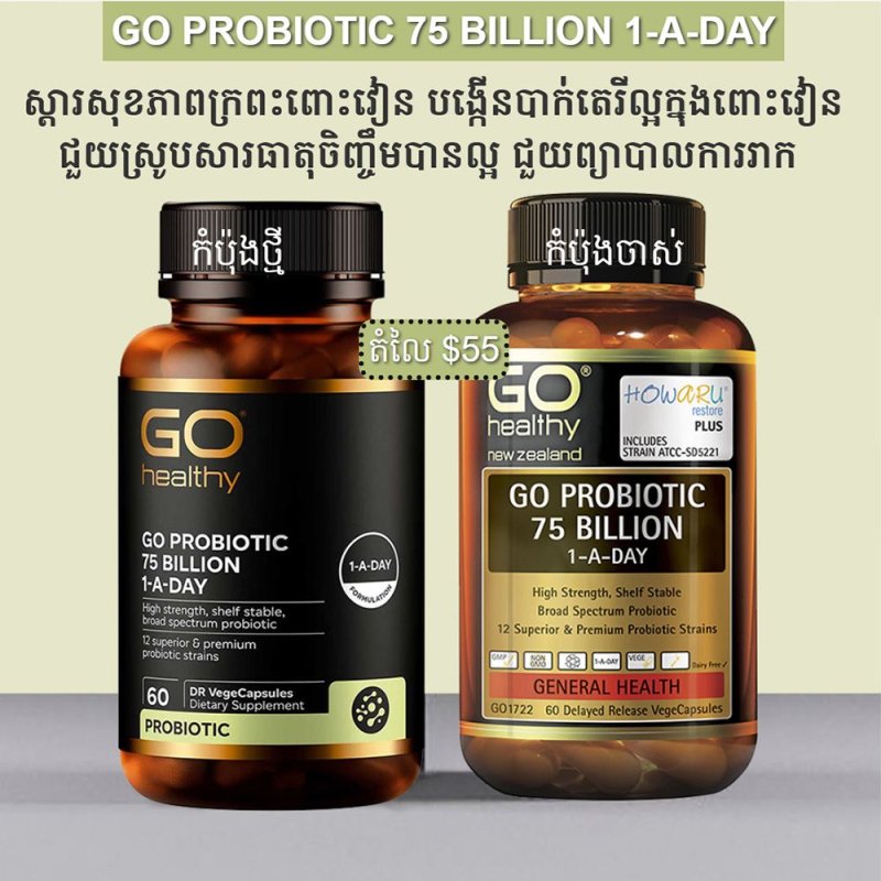 Go Probiotic 75 Billion 1-A-DAY (60caps)
