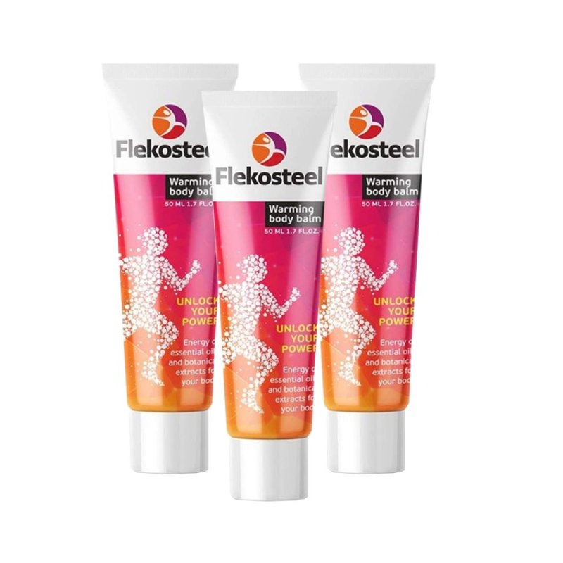 Flekosteel បំបាត់ឈឺសន្លាក់ ចុករោយ​សាច់ដុំ គ្រេច ថ្លោះ [3 tubes]