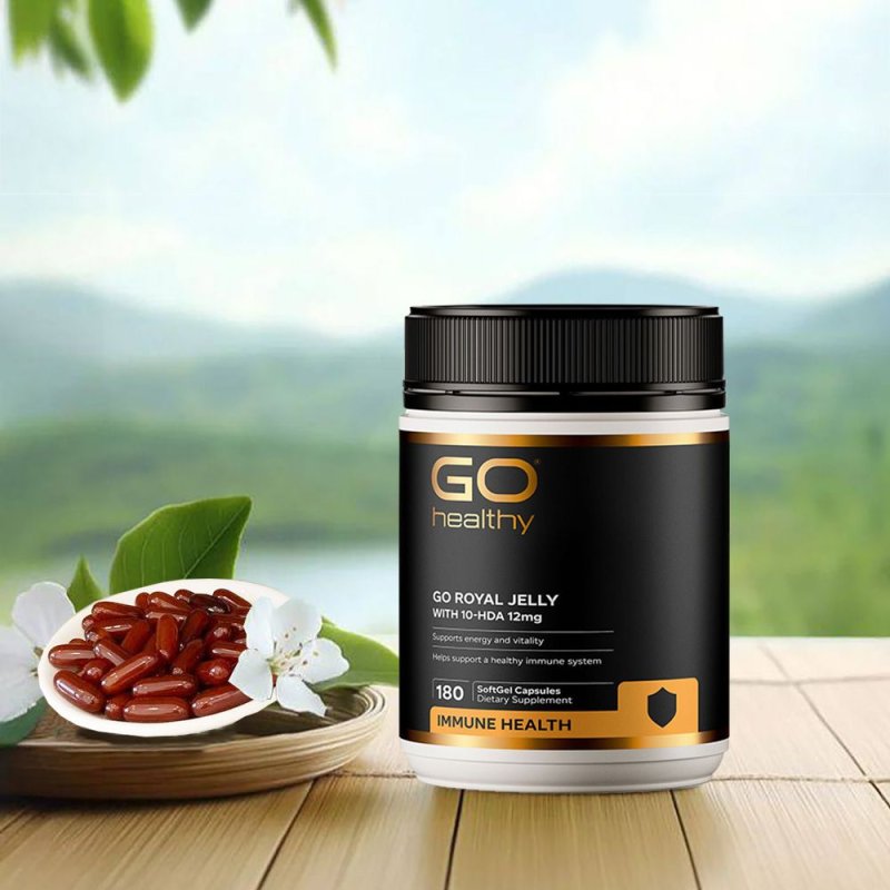 Go Royal Jelly 1000mg - 180គ្រាប់ ស្បែកស្អាត សុខភាពល្អ