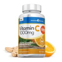 Vitamin C 1000mg Tablets, Suitable for Vegetarians & Vegans