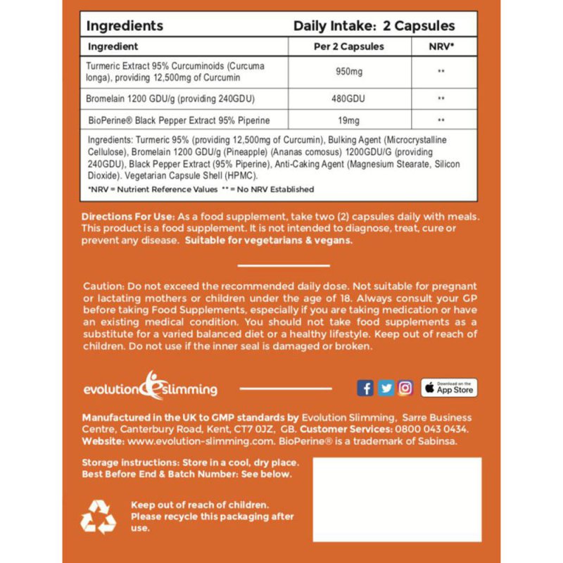 Turmeric Pro with BioPerine® 12,500mg 95% Curcuminoids