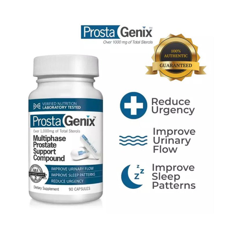 ProstaGenix, Prostate Support Supplement, Prostate, Inflammation of the prostate gland, Stop frequent urination, Urinary incontinence