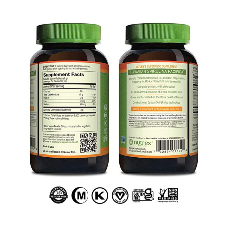 Nutrex Hawaii Pure Hawaiian Spirulina Pacifica