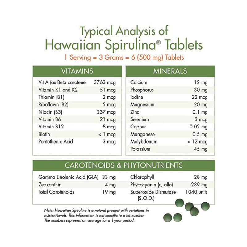 Nutrex Hawaii Pure Hawaiian Spirulina Pacifica