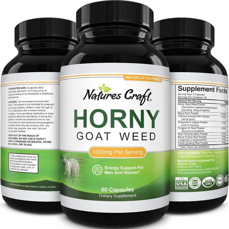 Horny Goat Weed - Energy support for Men and Women 60ct