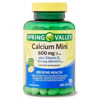 Calcium Mini plus Vitamin D3 Mini Softgels Capsules, 150 Count