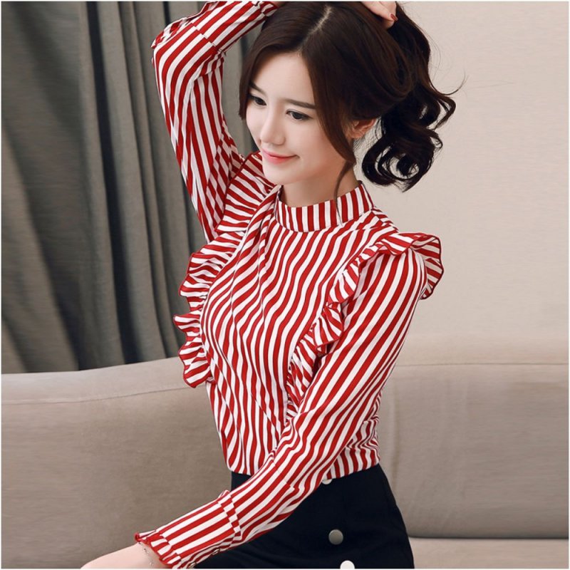 អាវនារីម៉ូតដៃវែងសាច់ស្អាត