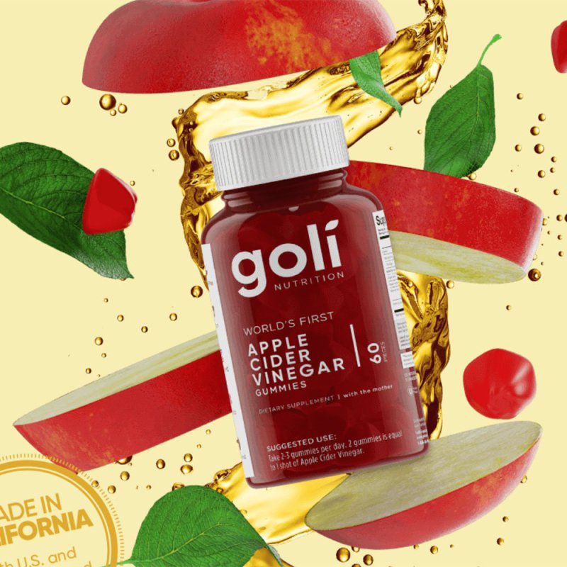 Apple, Cider, Vanegar, Gummy, Goli, nutrition