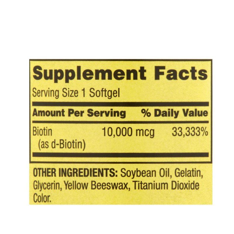 Biotin 10000mcg ជំនួយសក់ ស្បែក ក្រចក