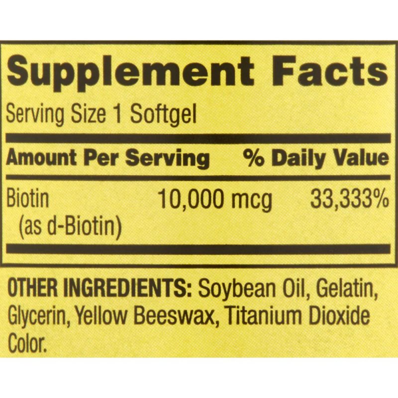 Biotin 1000mcg ជំនួយសក់ ស្បែក ក្រចក 120គ្រាប់