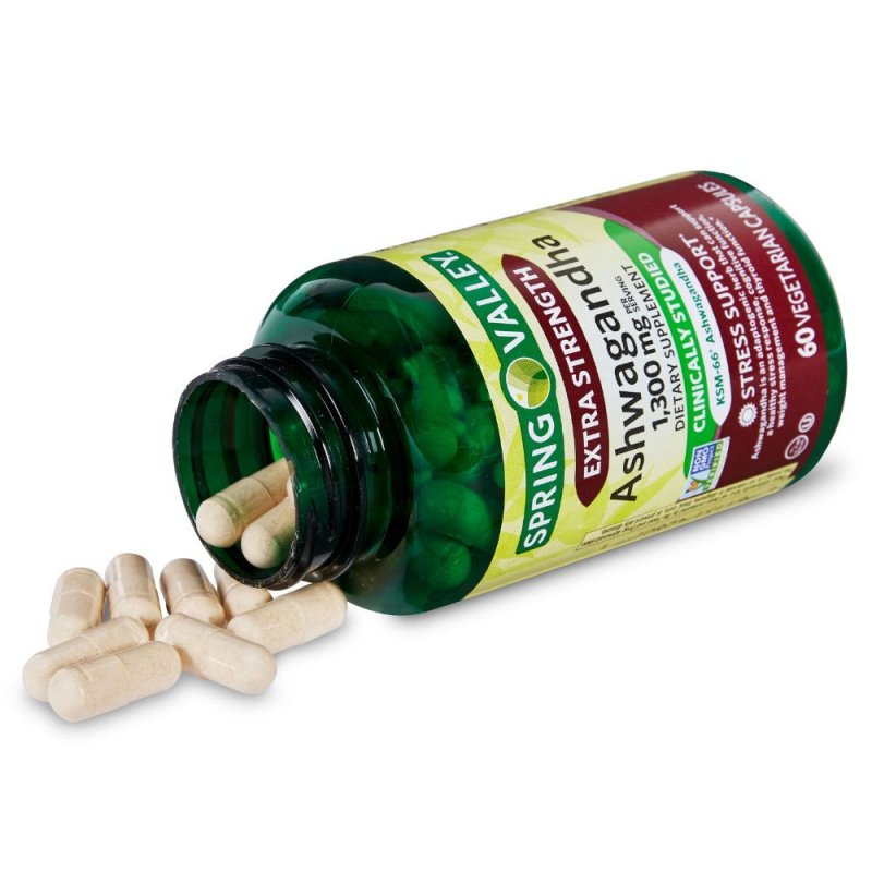 Extra Strength Ashwagandha បំបាតថមបារម្មណ៍ ស្រ្តេស