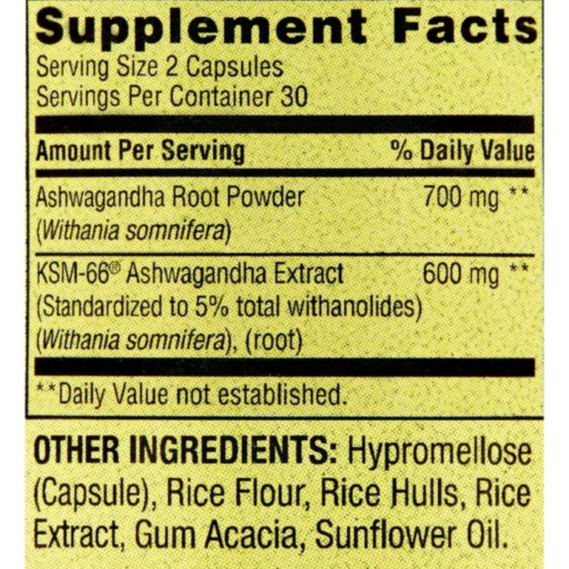Extra Strength Ashwagandha បំបាតថមបារម្មណ៍ ស្រ្តេស